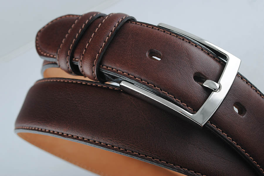 Leather belt Brown