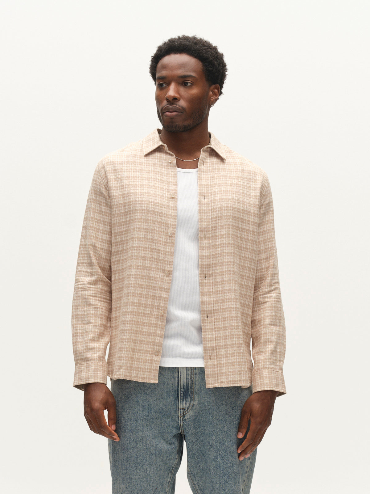 Gabsven Reg Tx2 Lsshirt Sand Crocker