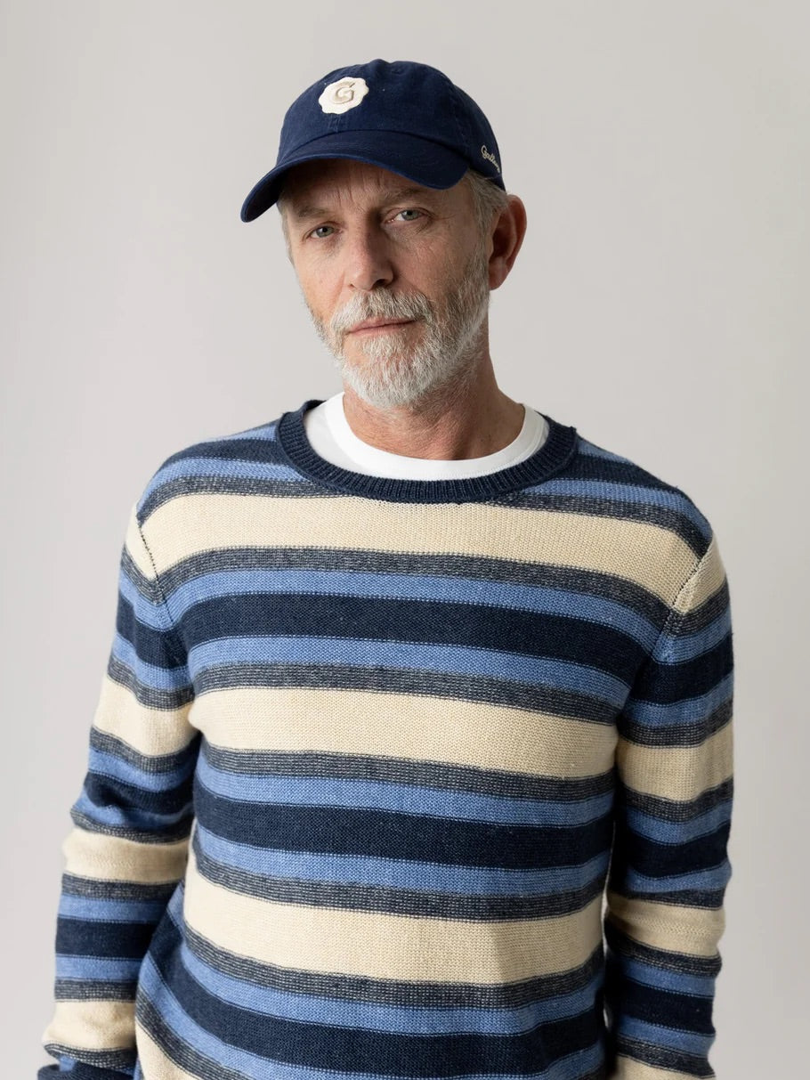 Mmglaporte Linen Crew Neck Knit Navy