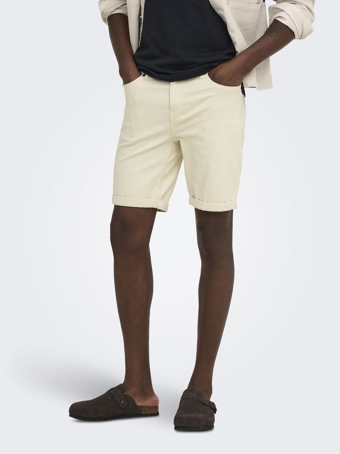 Onsply Ecru 9470 Pim Dnm Shorts Noos Ecru