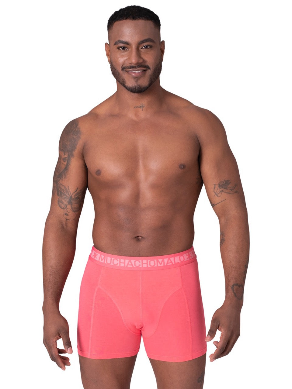 Solid 1010-654 2PK BOXER PR/PR Green/Coral