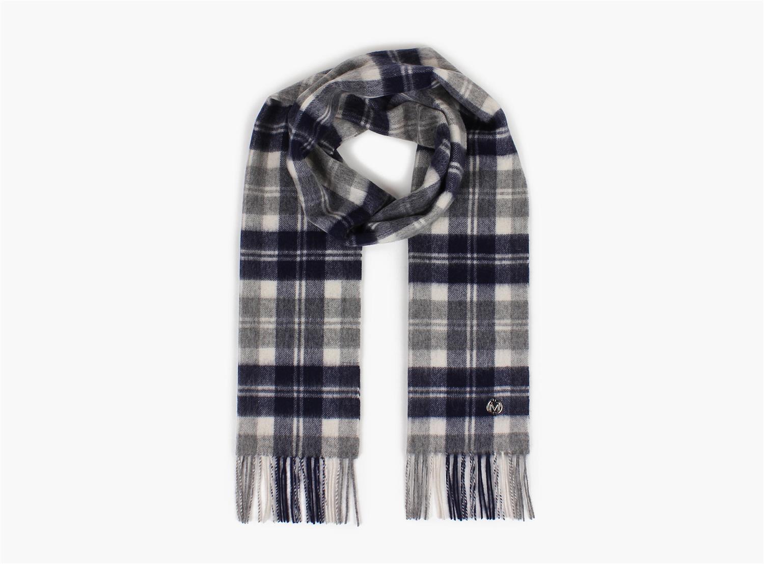 Montecristo 100% wool scarf Marineblå