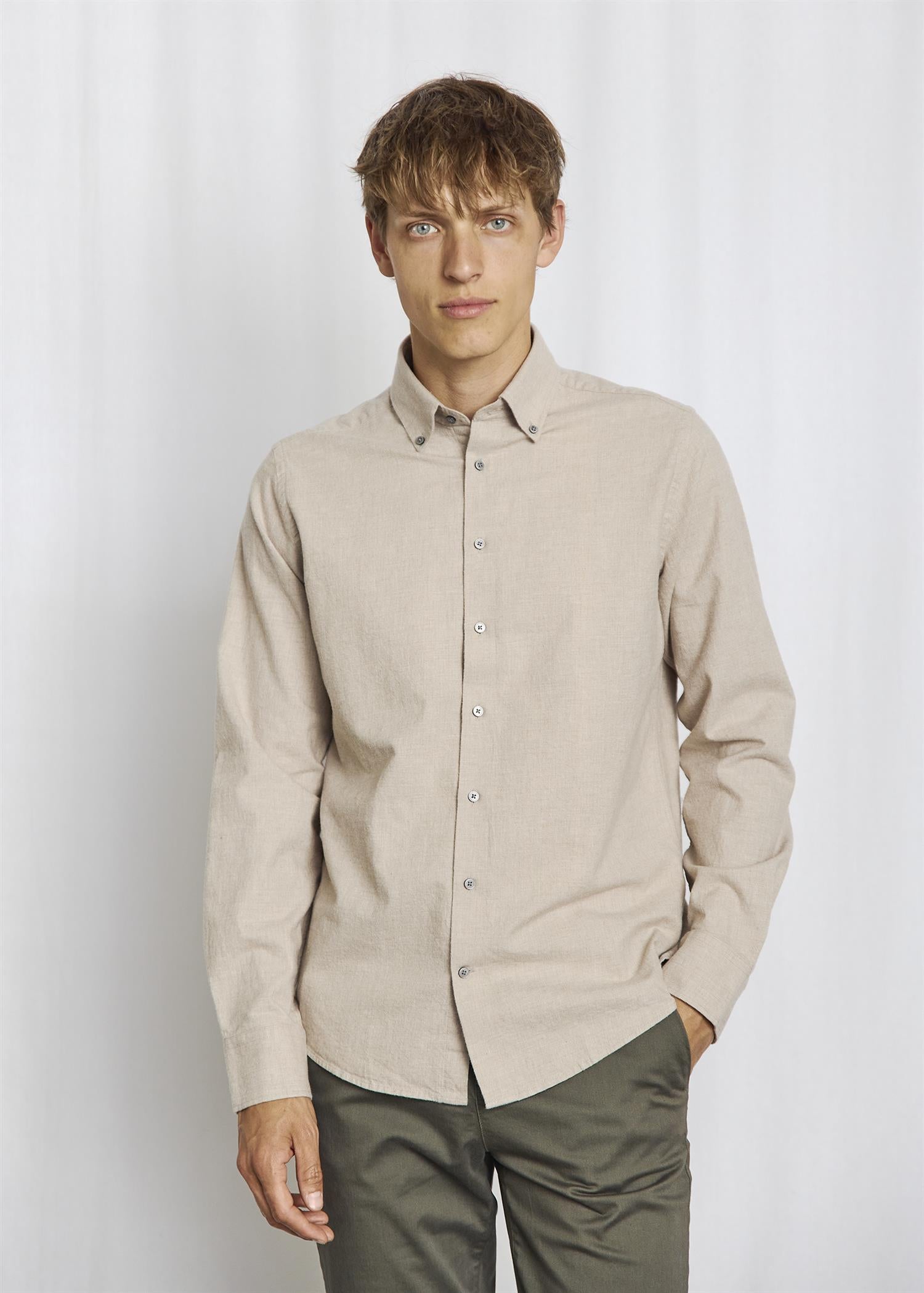 Faruk Casual modern fit Sand