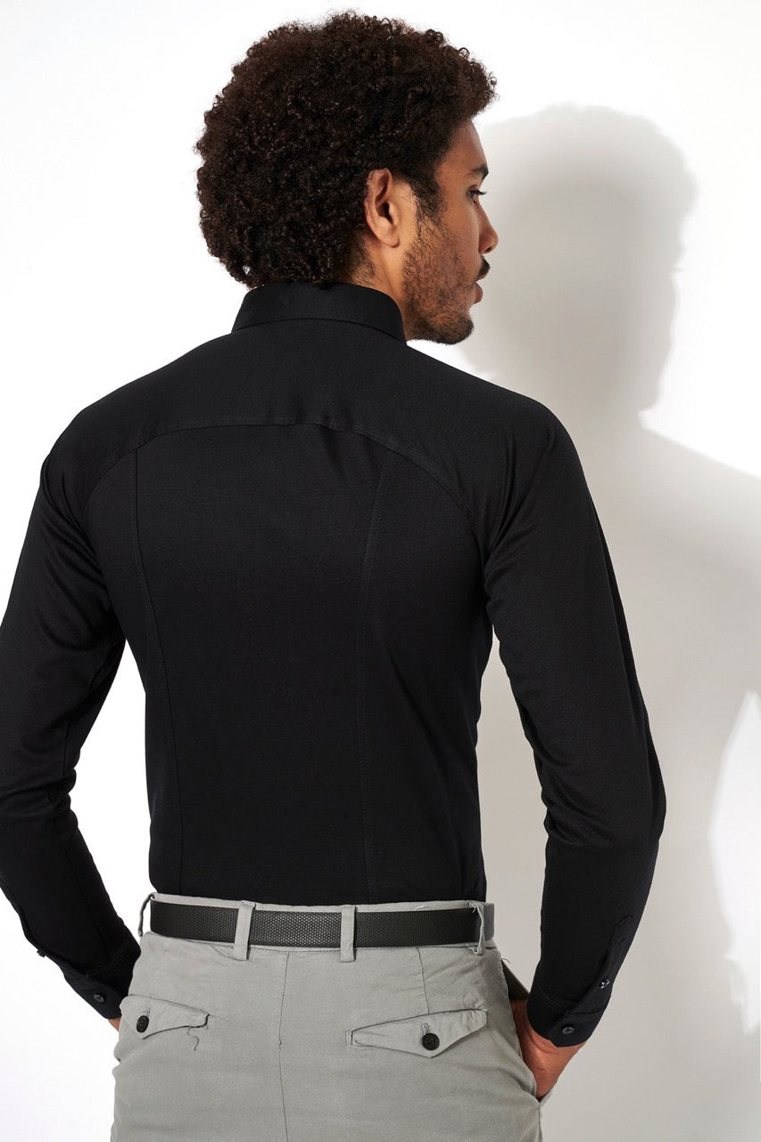 Kent 1/1 Shirts L/S Black