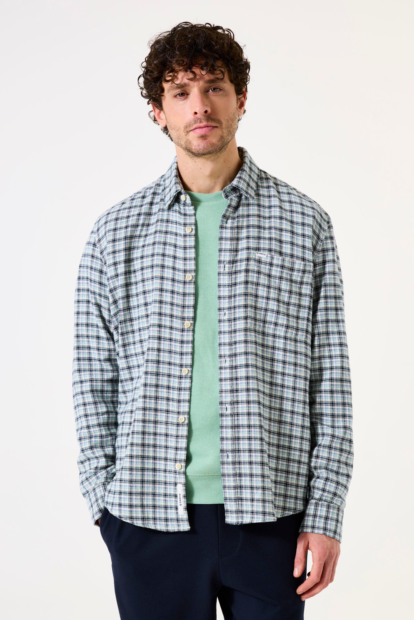 I51281 men´s shirt LS Off White