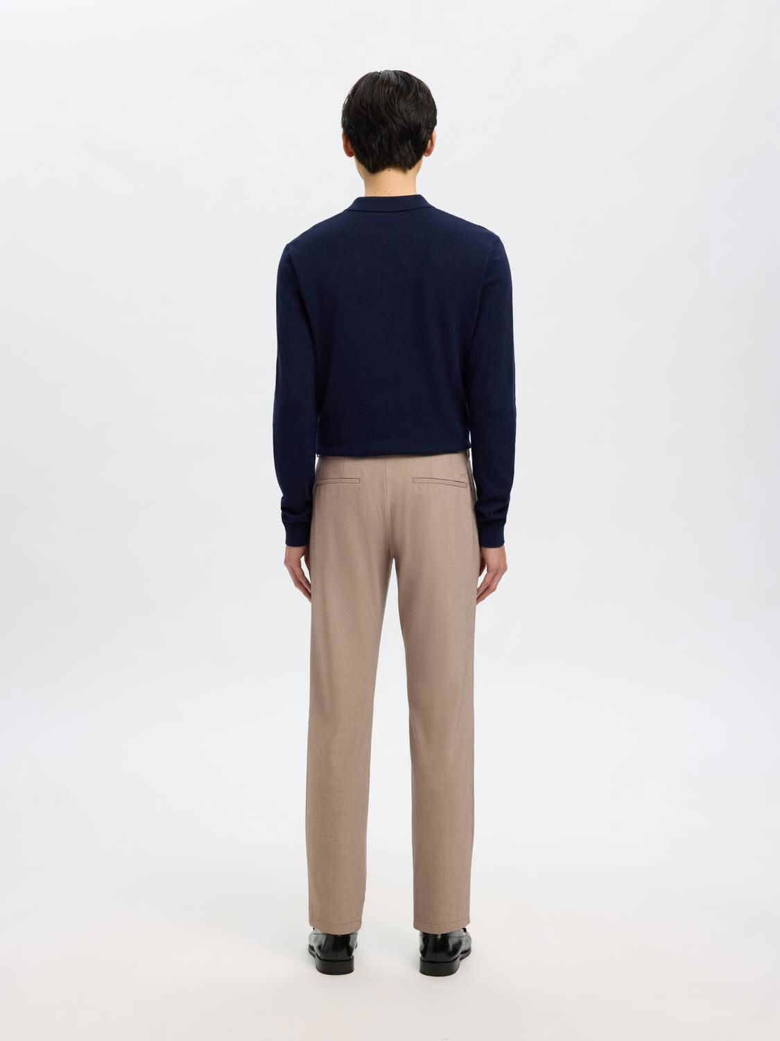 Slm175-Slim Robert Flex Pants Noos Sand