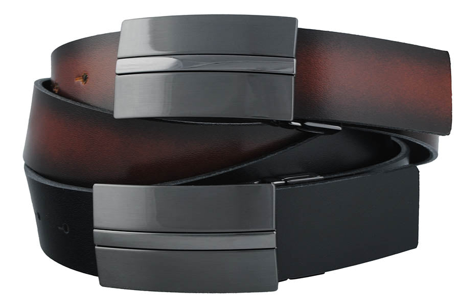 Leather belt Brown/Black