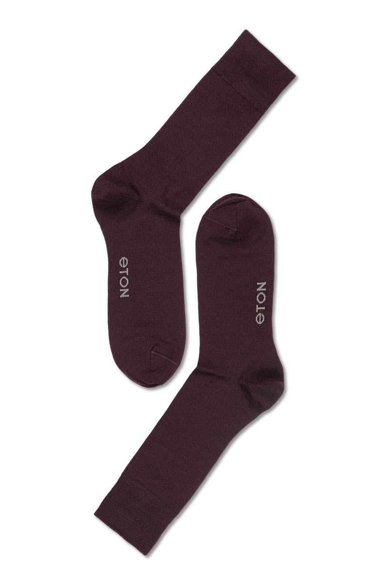 Eton Fine Wool Plain Bordeaux