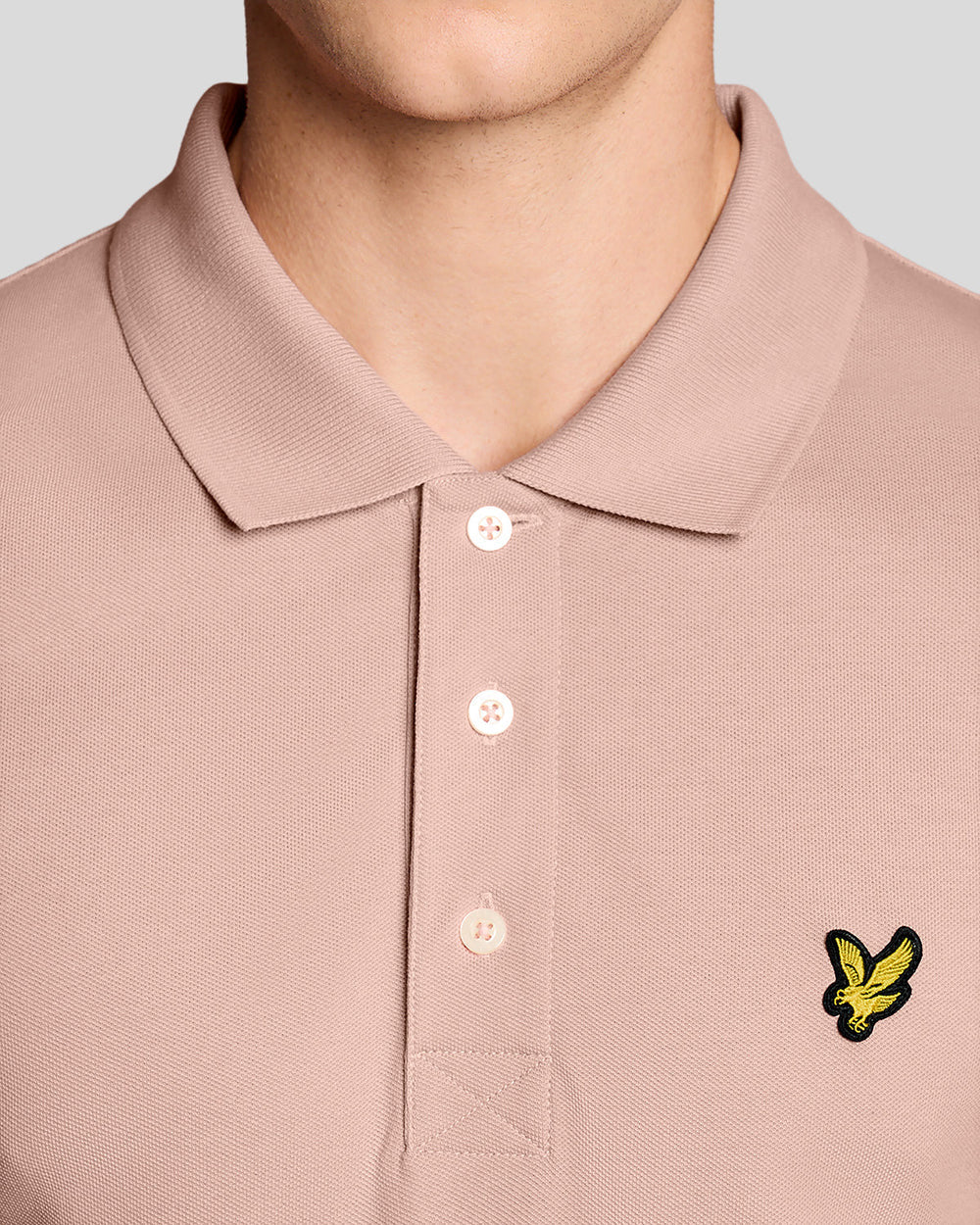 Plain Polo Shirt Pink Grapefruit