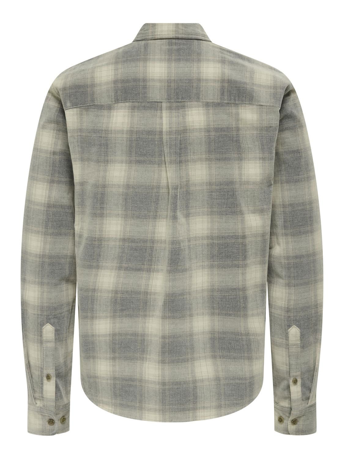 Onswilliam Cord Ls Shirt Blue Nights Falcon/Silver Lining