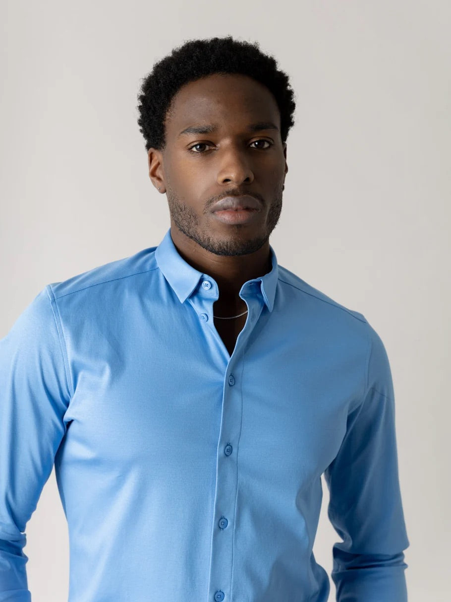 Mmgmarco Jersey Shirt Silver Lake Blue