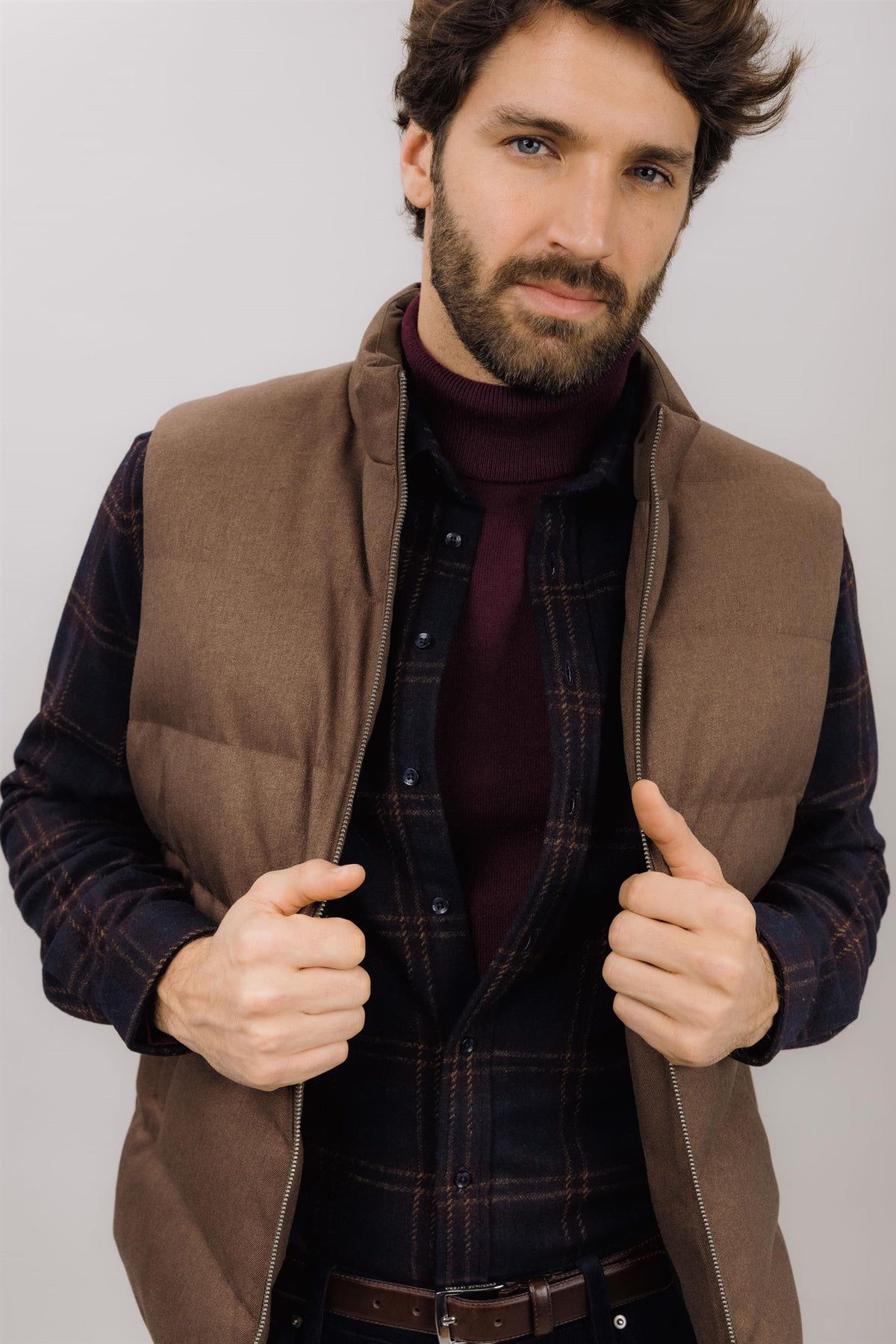Piero Wool shirt Blå