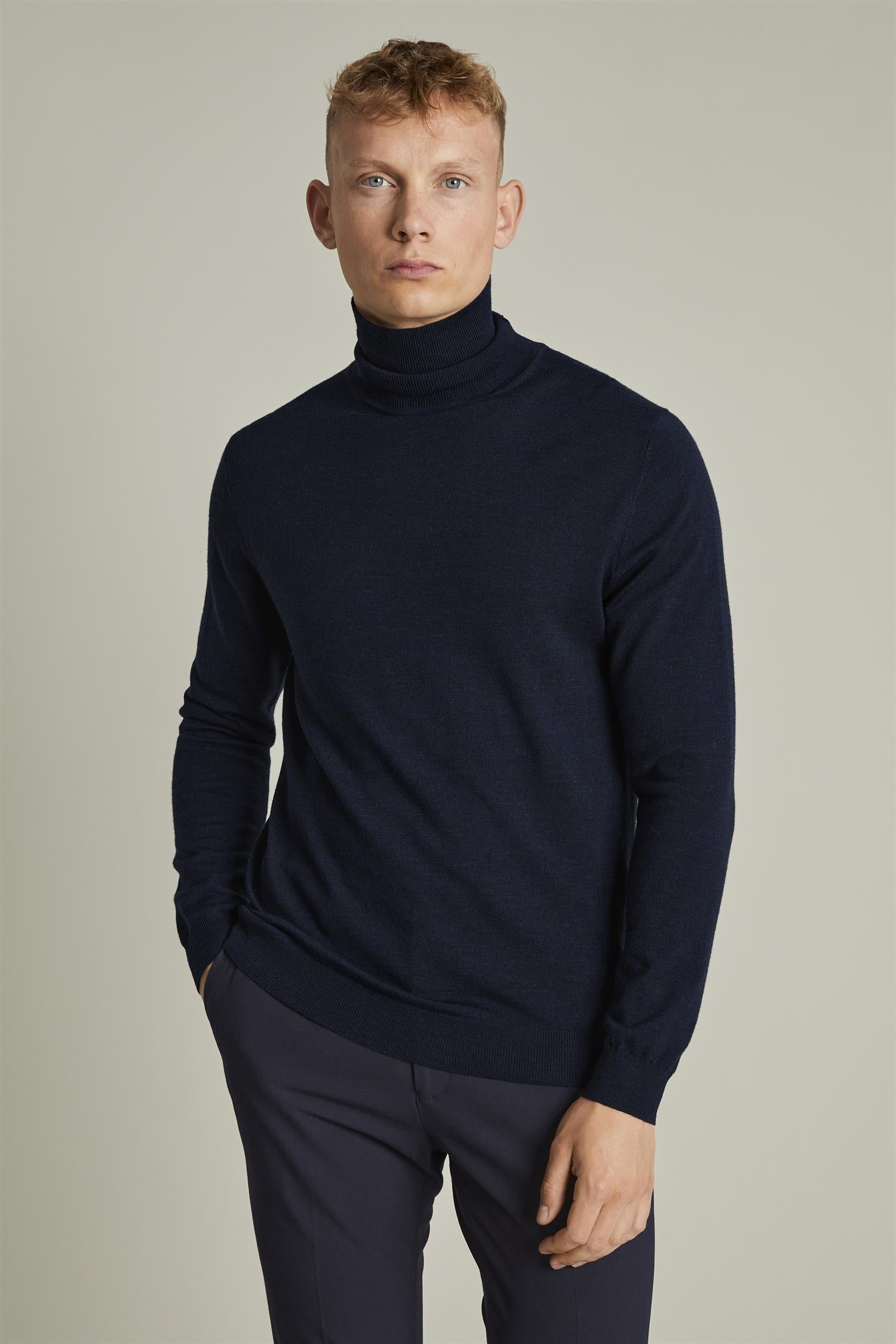 MAparcusman Merino 1940111 Dark Navy Melange