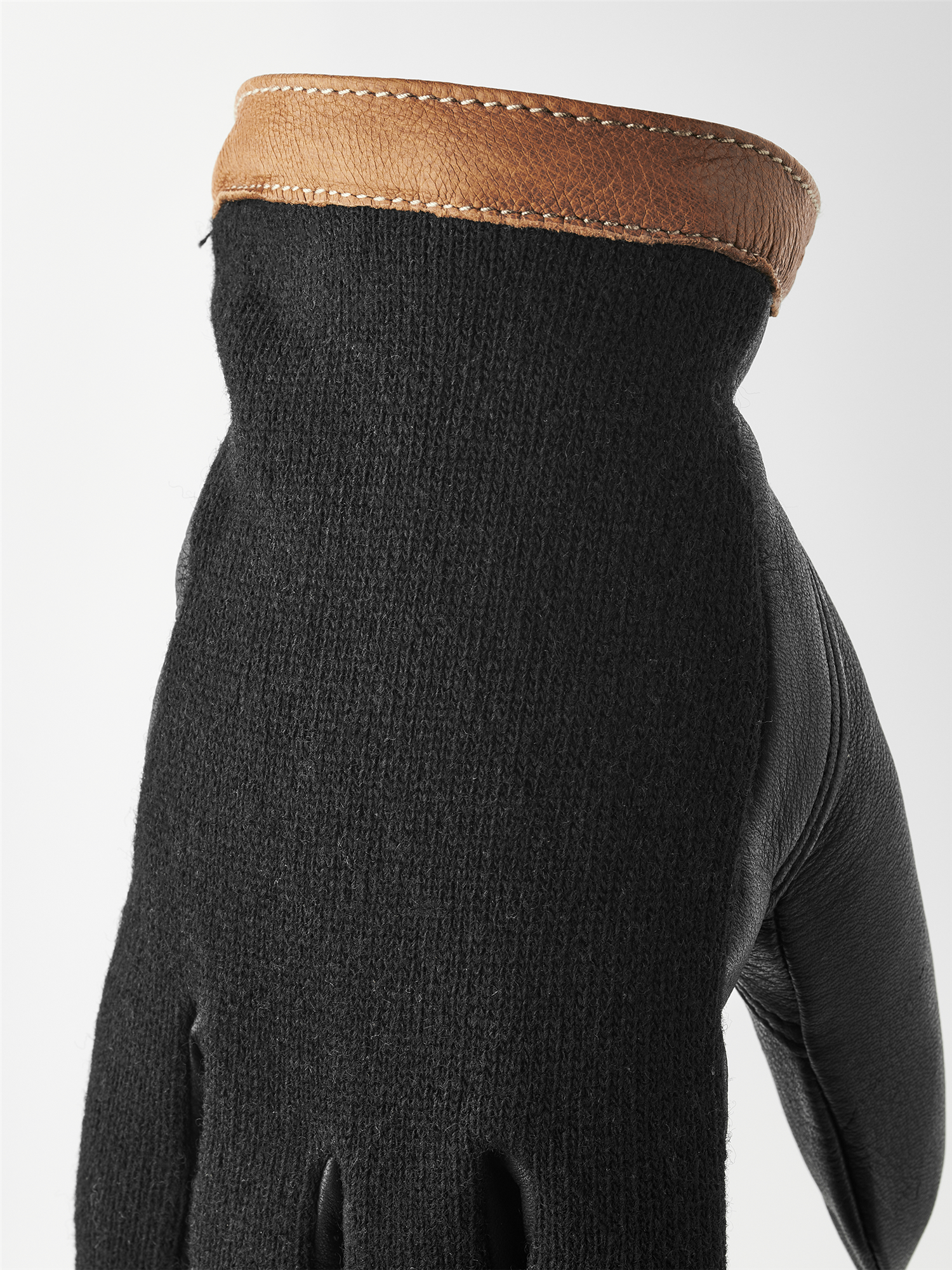 Deerskin wool Tricot Black/Chocolate
