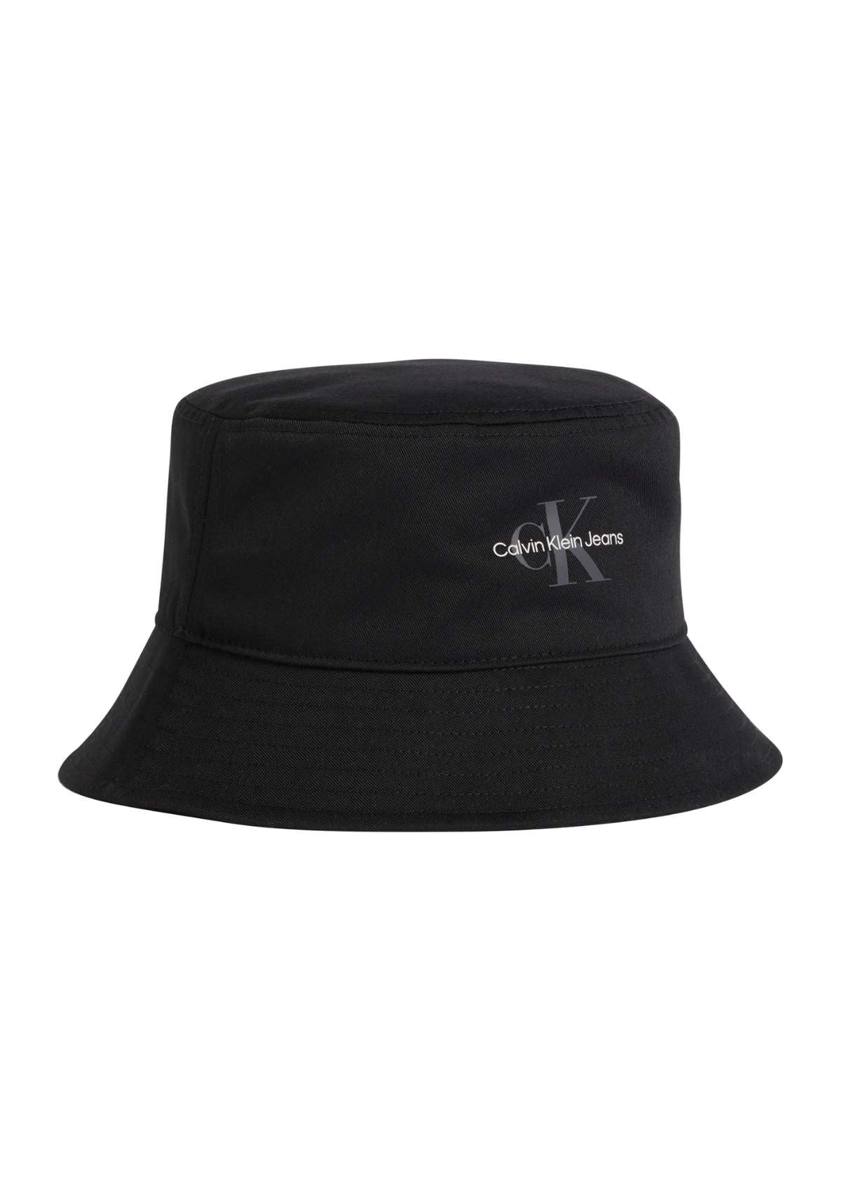 MONO LOGO PRINT BUCKET HAT Black