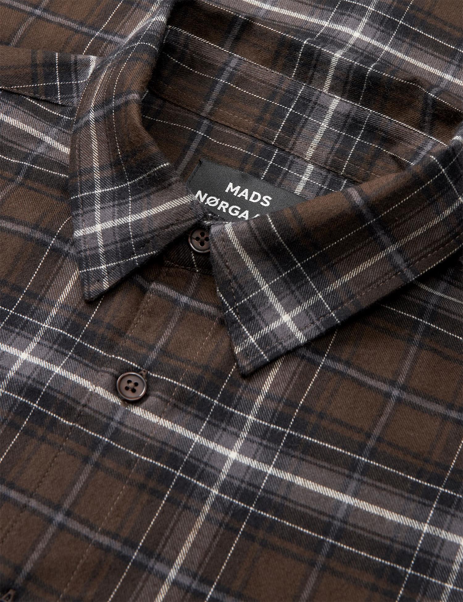Cotton Flannel check sune shirt Demitasse