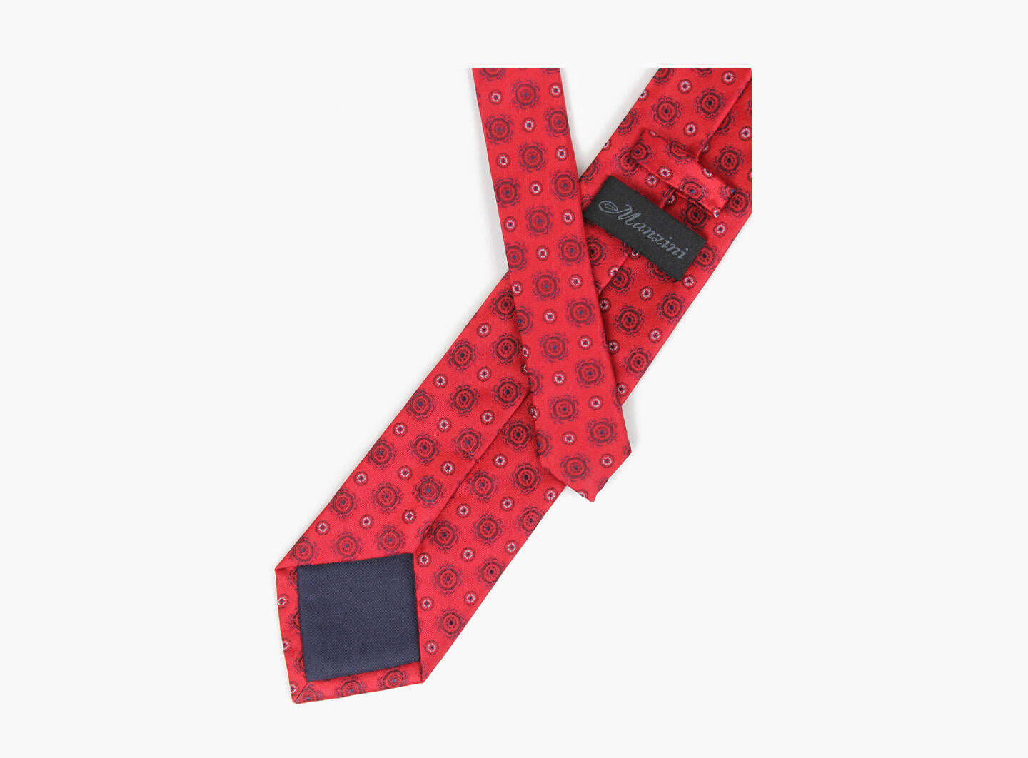 Manzini 100% silke Slips 7,6 cm Red