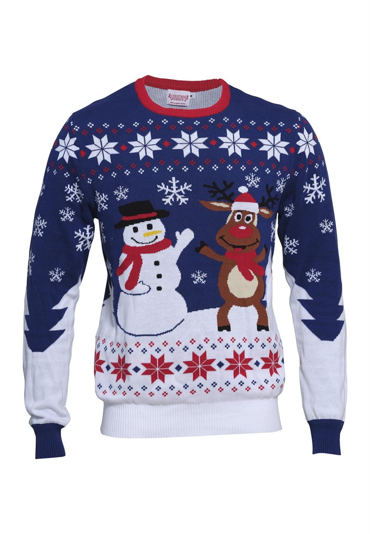 The Friendship Christmas Sweater Blue