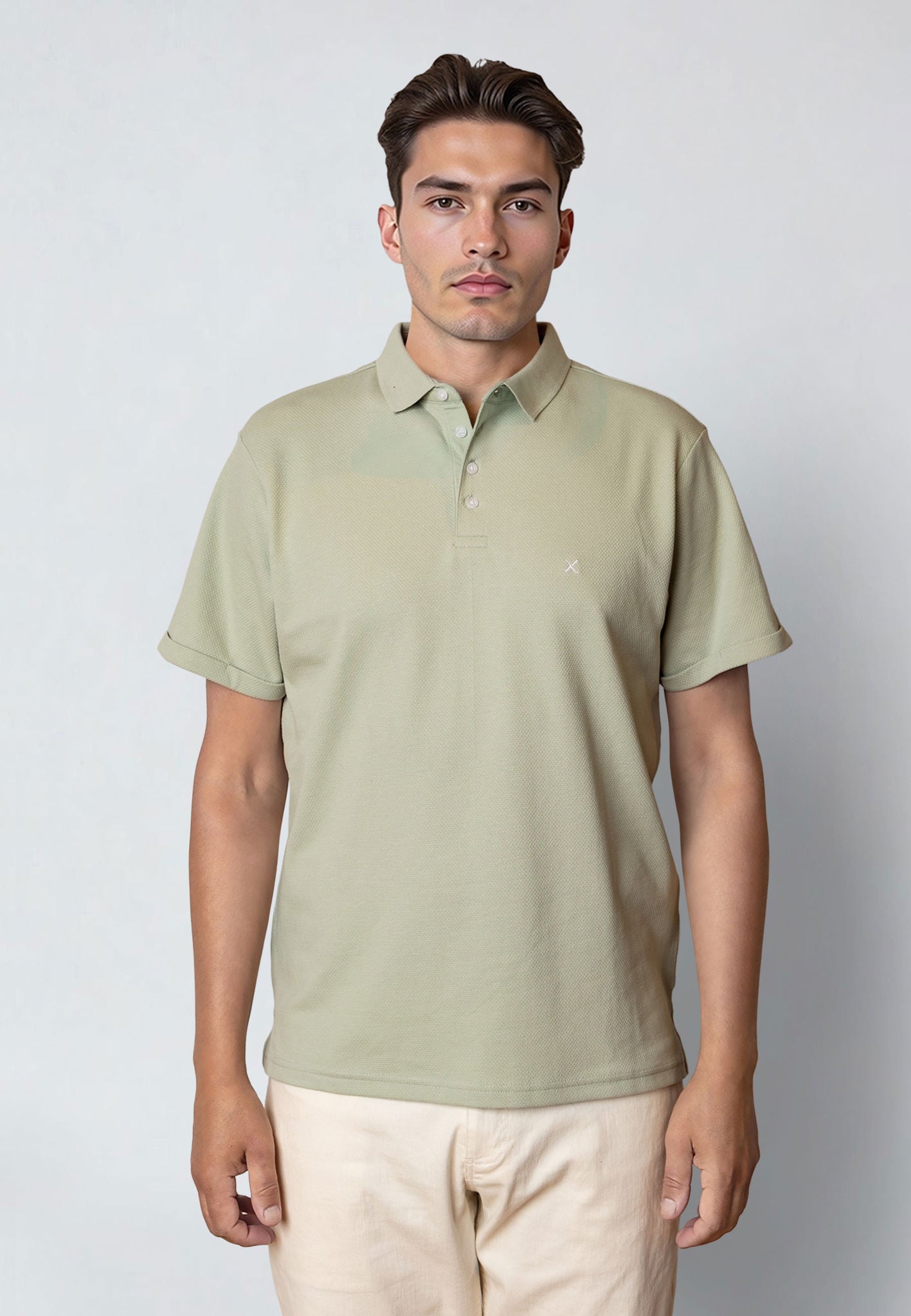 Silkeborg Stretch Polo Desert Sage