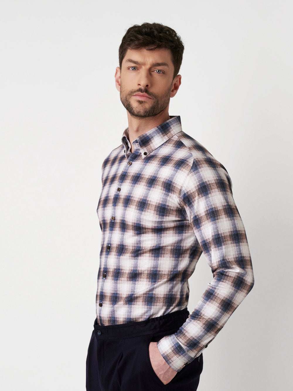 Casual BD 1/1 shirts Sand Check