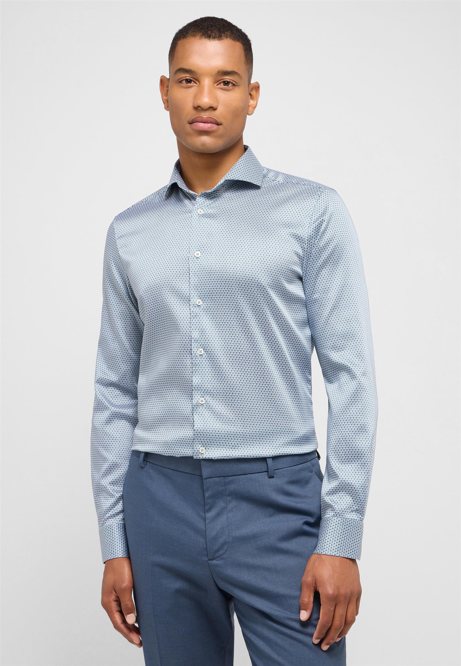 Shirt Twill slim fit LS  F182 Grønn