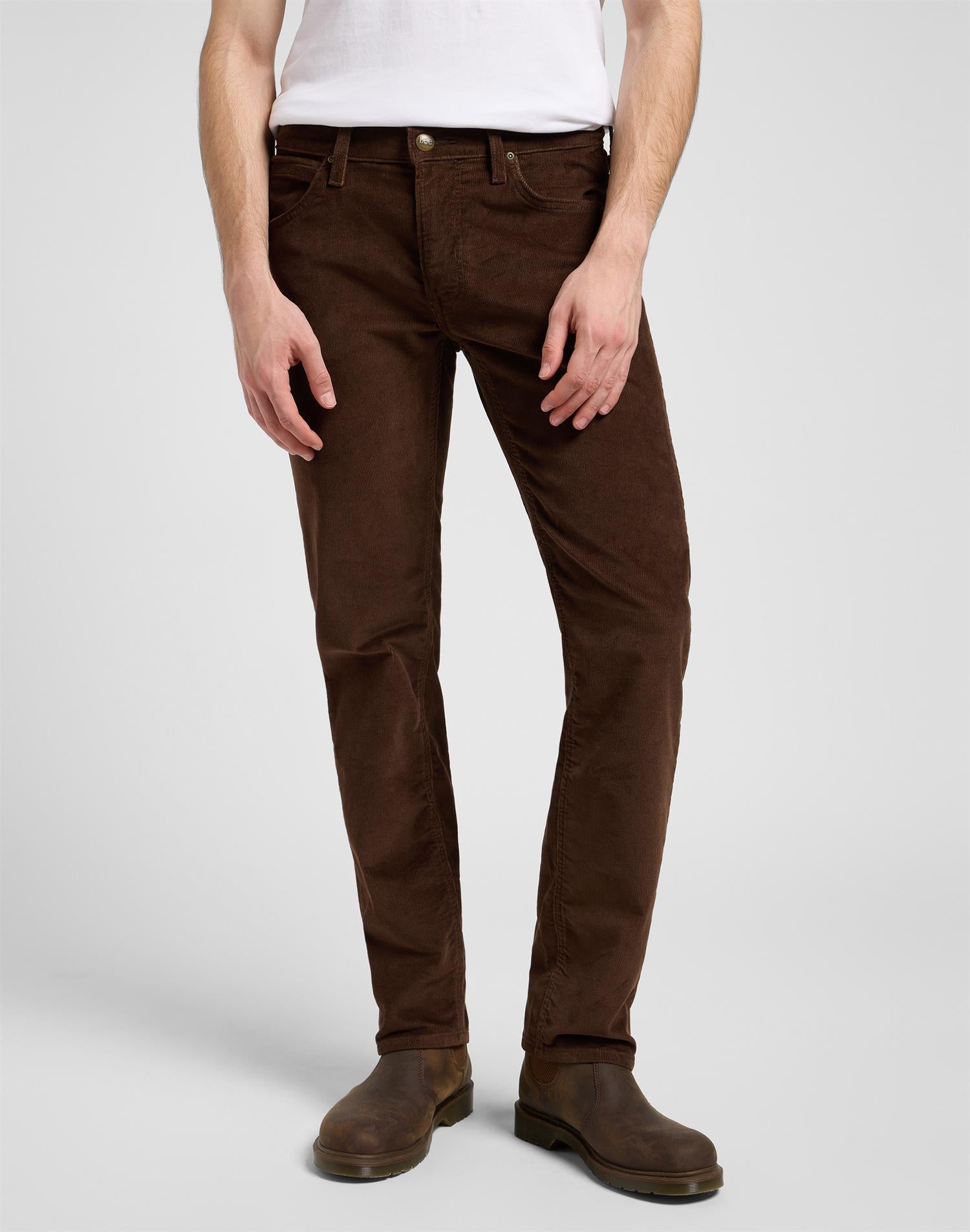 Daren zip fly Arabica Regular Straight Brown