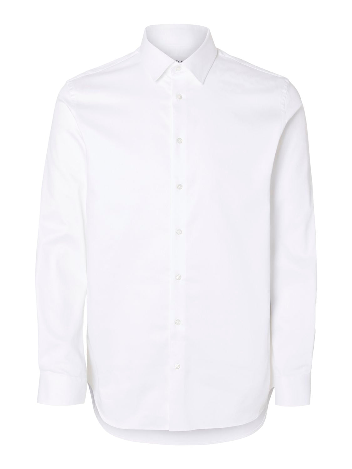 Slmfilip-Performance Slim Ls Shirt Noos Bright White