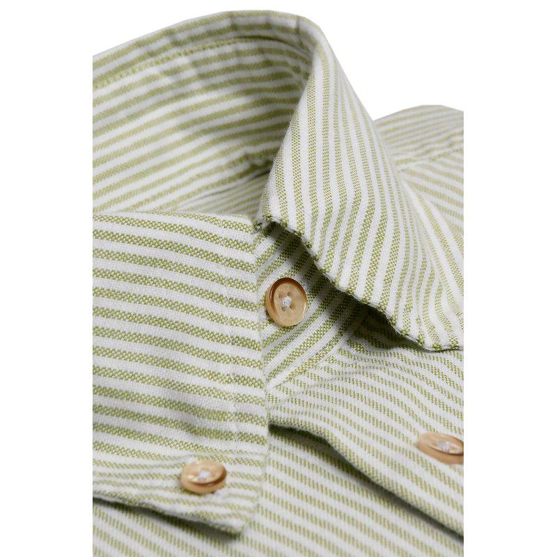 33 SN stripe shirt Green Stripe