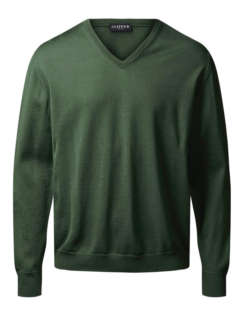 Milan Pullover V Neck Reg.fit Dark Green