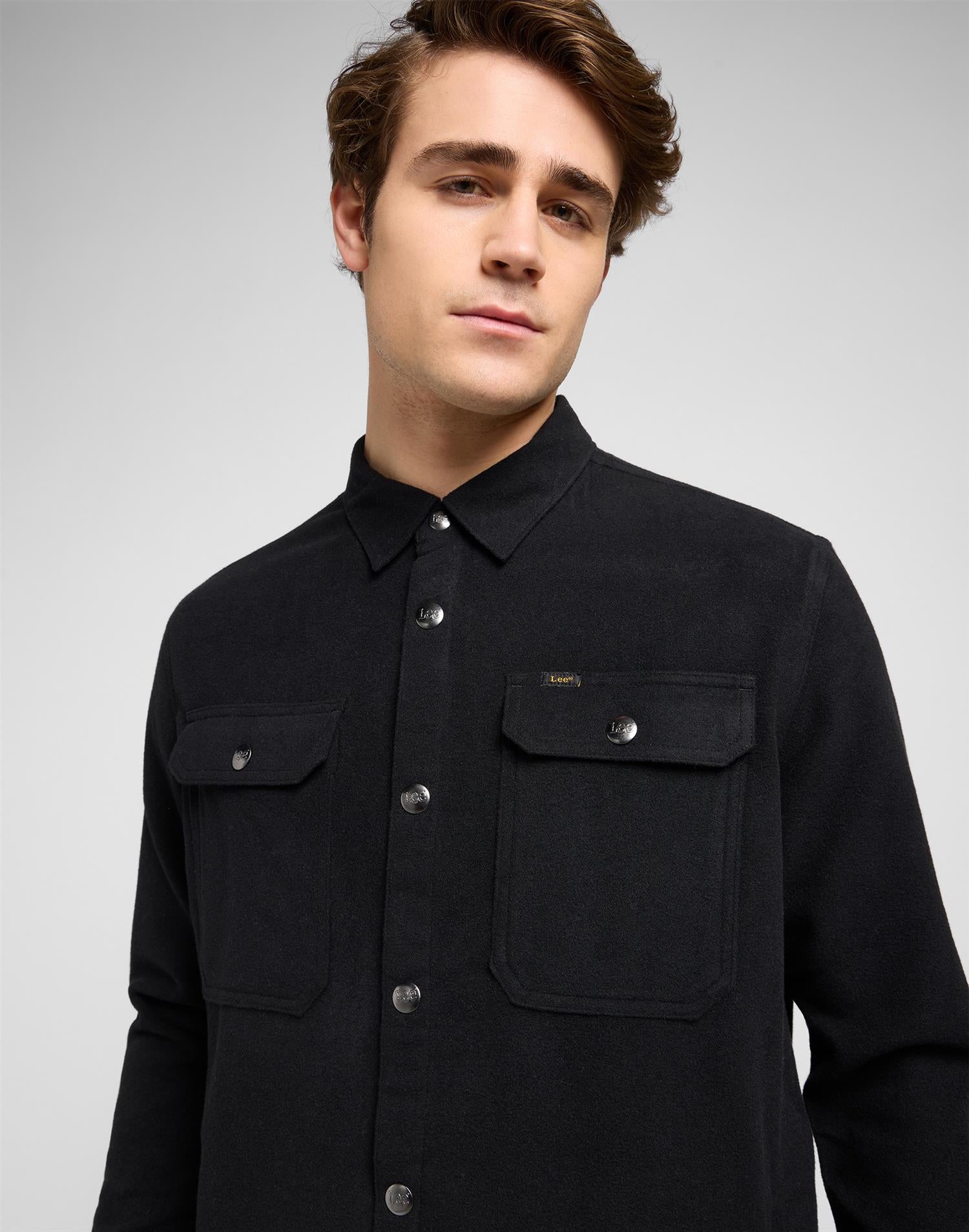 Relaxed Overshirt Unionall Black