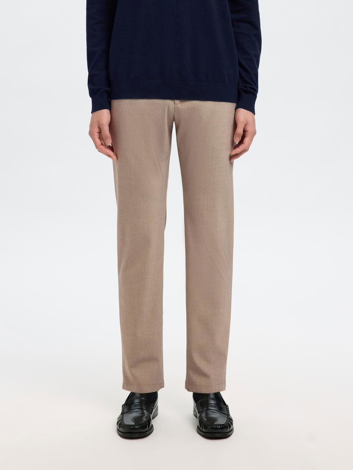 Slm175-Slim Robert Flex Pants Noos Sand