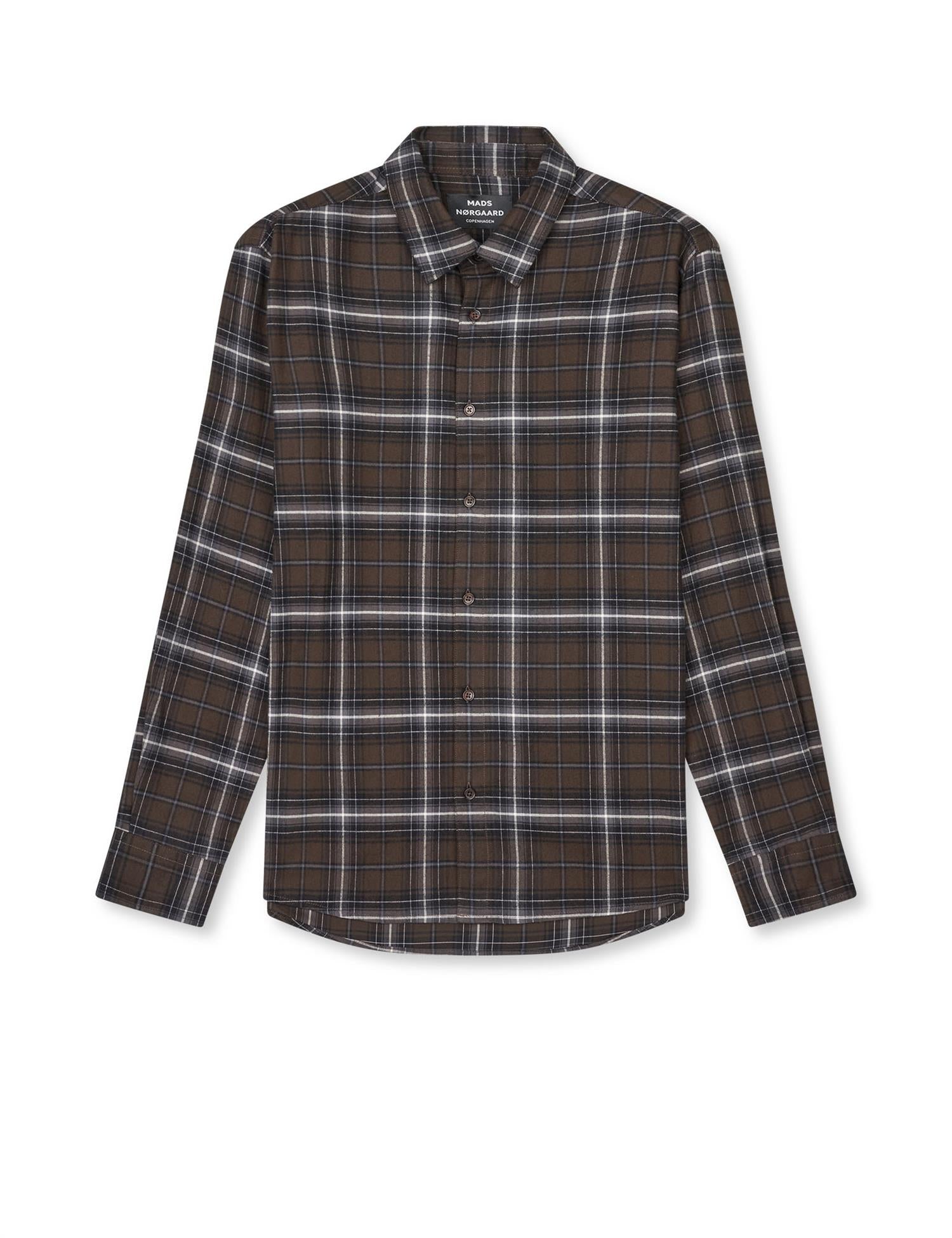 Cotton Flannel check sune shirt Demitasse