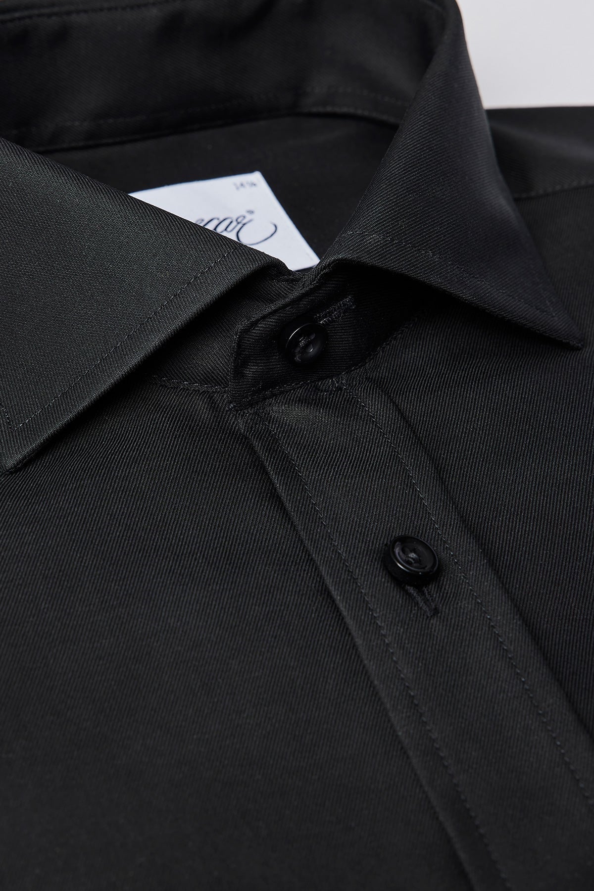 Black slim fit shirt SN 05 001 Black