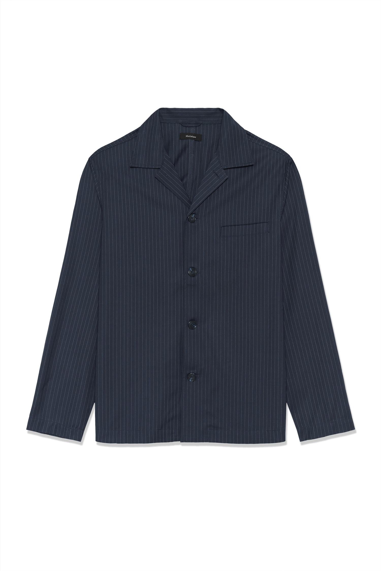 Malanden V Navy Pinstripe