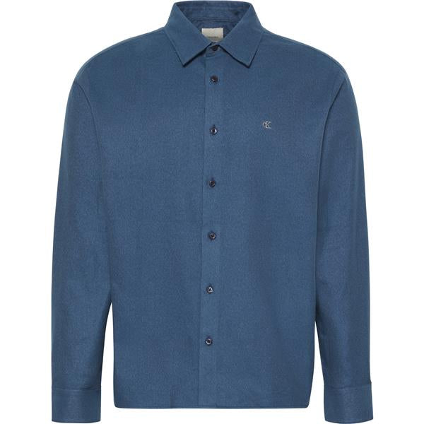 Ls Melange Flannel Easy Shirt Wild Wind