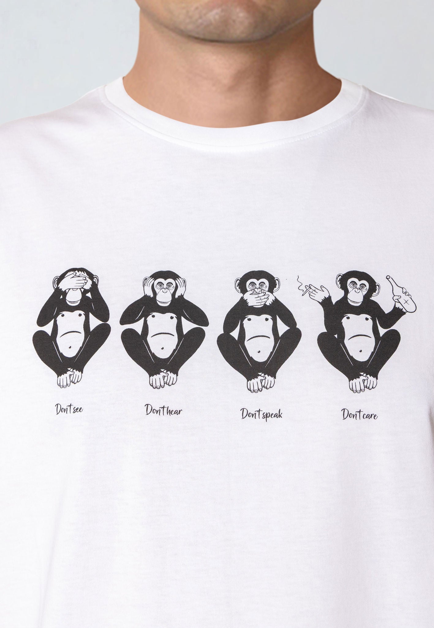 Wise Monkey T-Shirt White