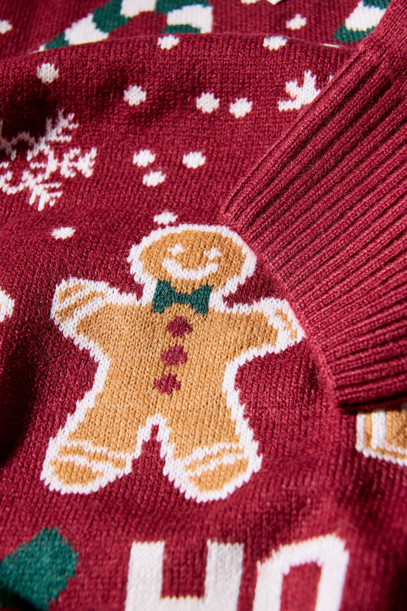 Santa sweater Dark Red