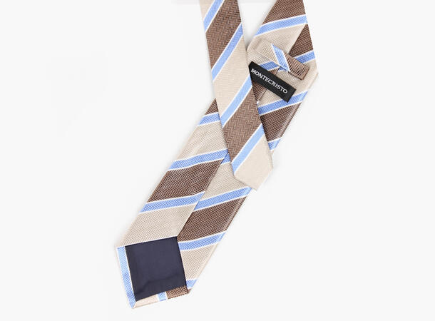 Montecristo Charlie vevd silkeslips Beige