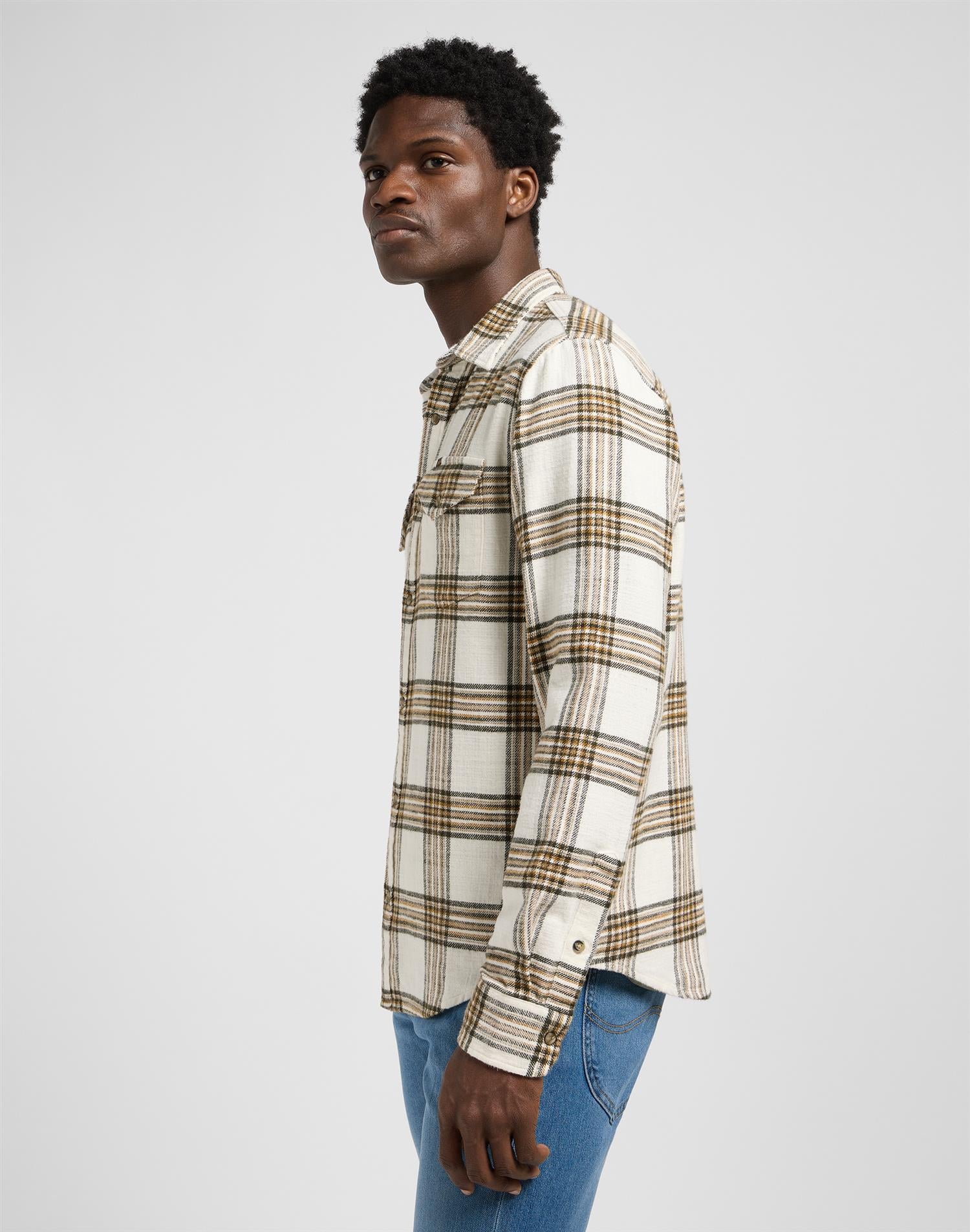 Clean western shirt Ecru