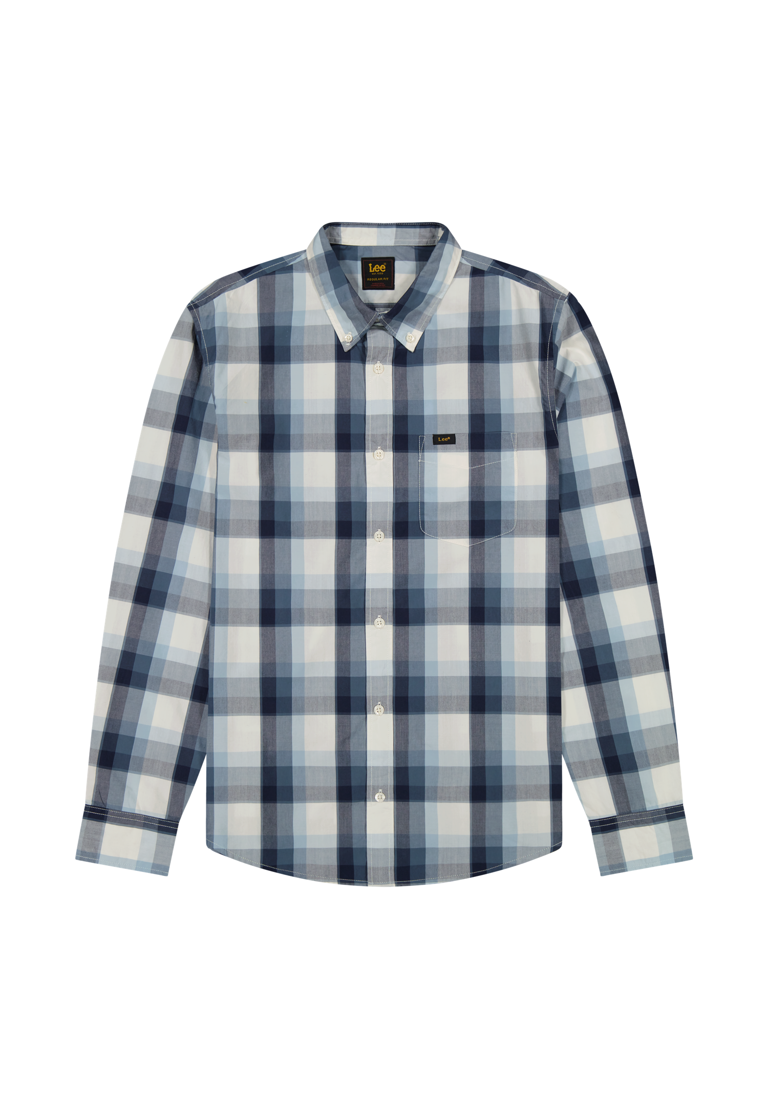 Button Down SHIRT Vintage Blue
