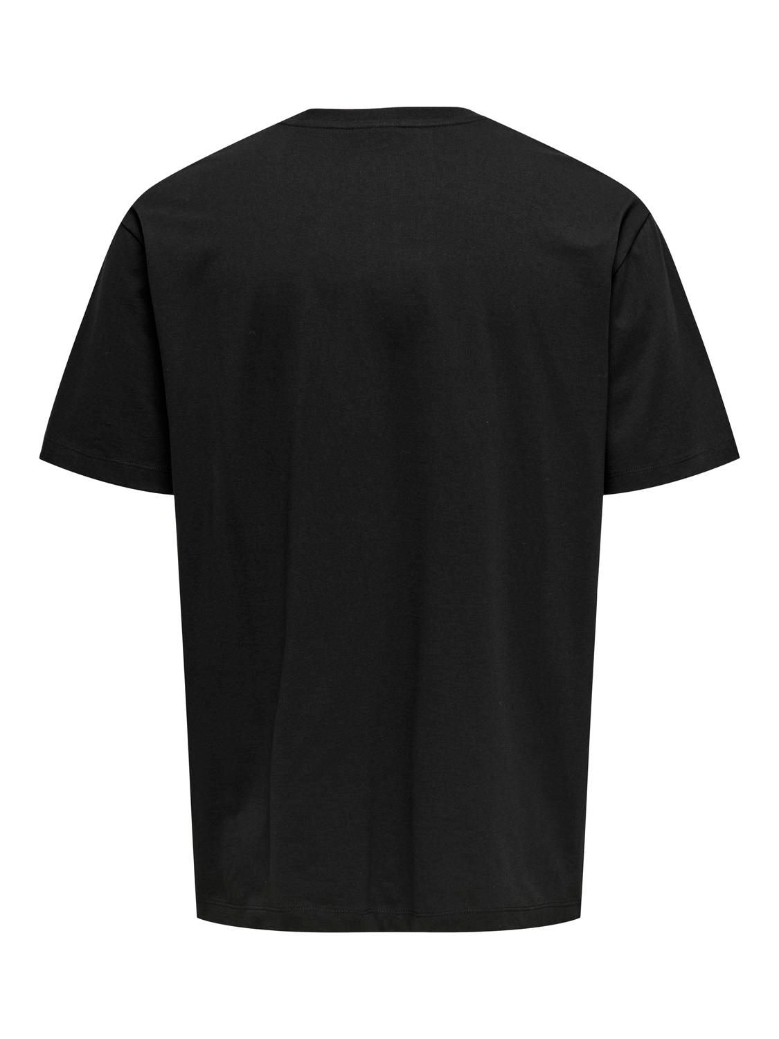 Onsmuhammad Ali Rlx Ss Lic Tee Jet Black I Am The Greatest
