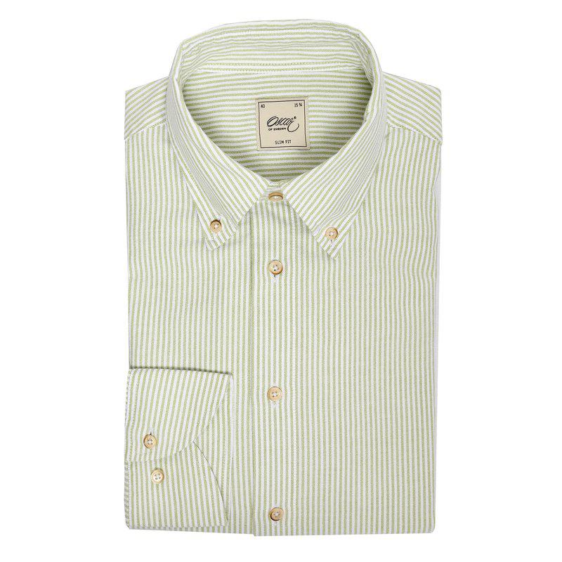 33 SN stripe shirt Green Stripe