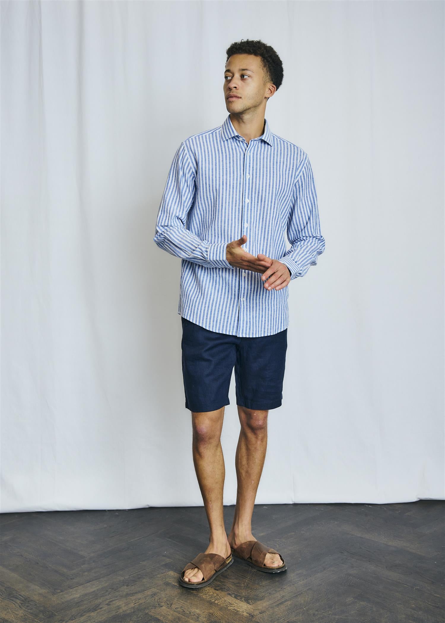 BS Peppon Regular Fit Shorts Navy