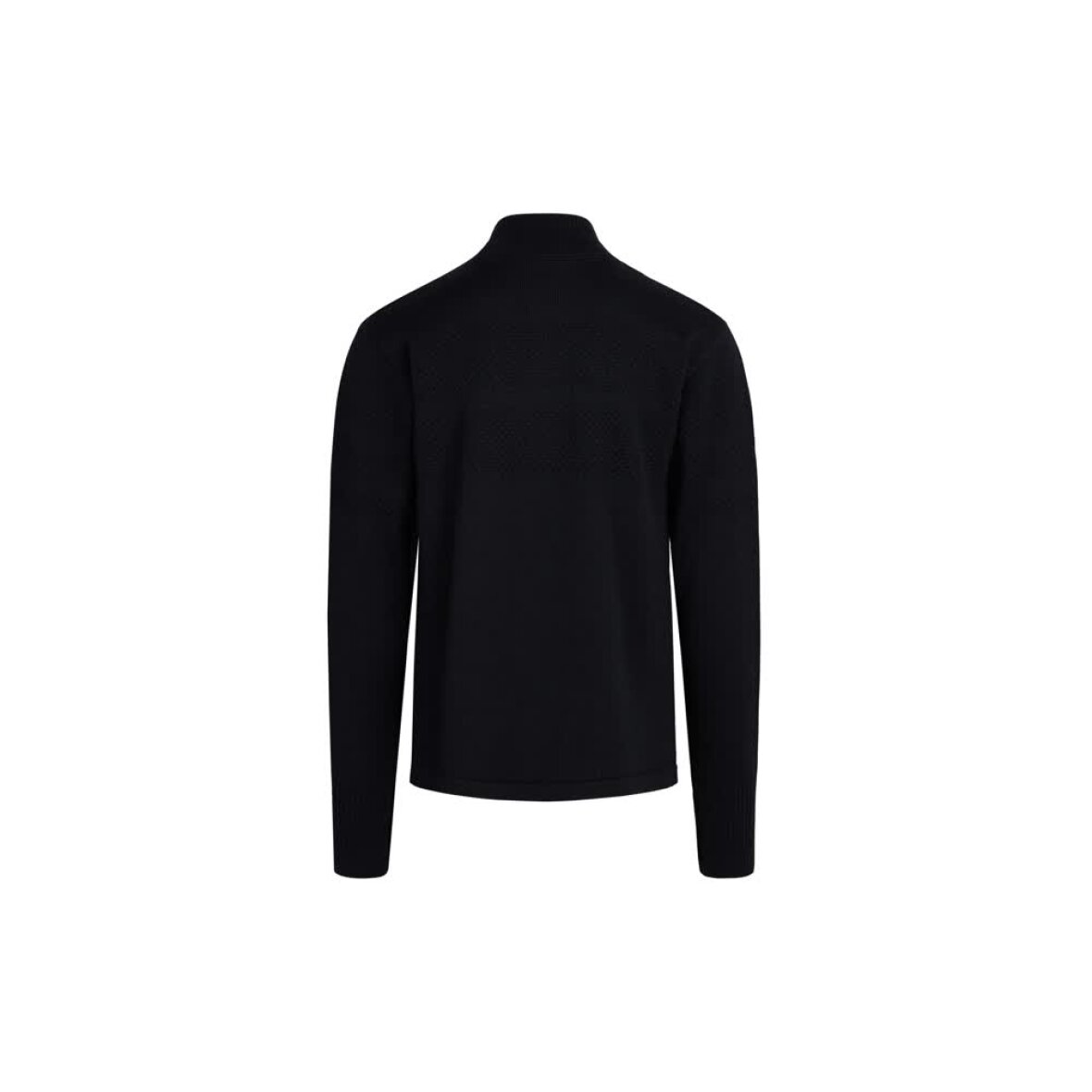 Wool Klemens Half zip knit Black