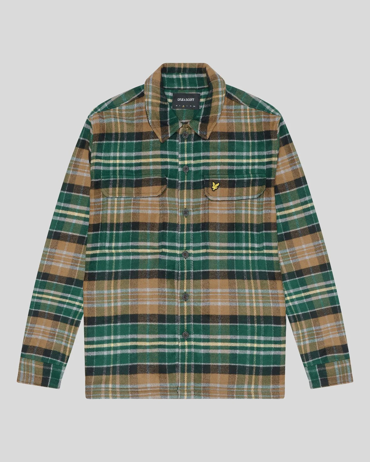 Check Flannel Overshirt Argyle Teal/Heritage Taupe