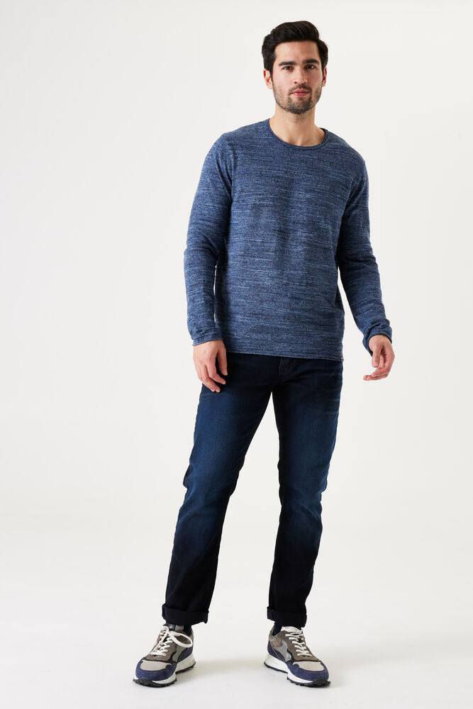 Z1086 men`s Pullover Deep Blue