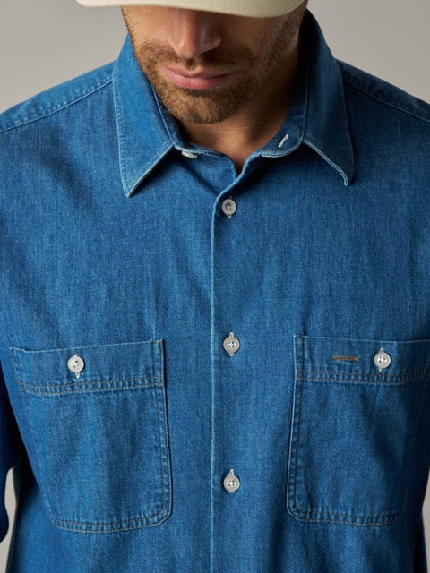 Gibson Denim Spring Shirt Blue Denim