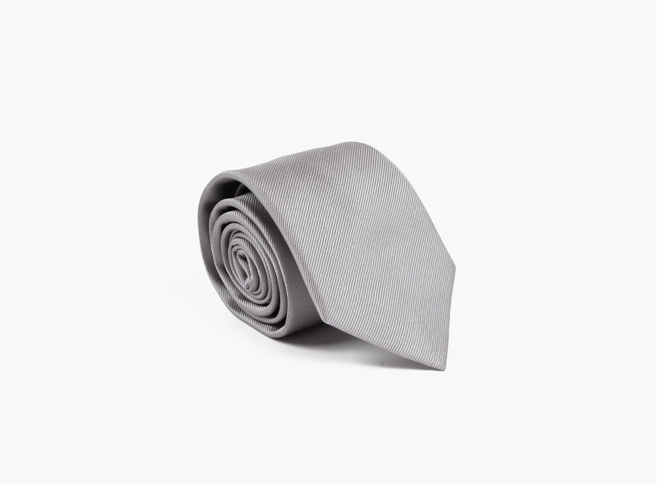 Basic 100% Silke slips 7,6 cm Grey