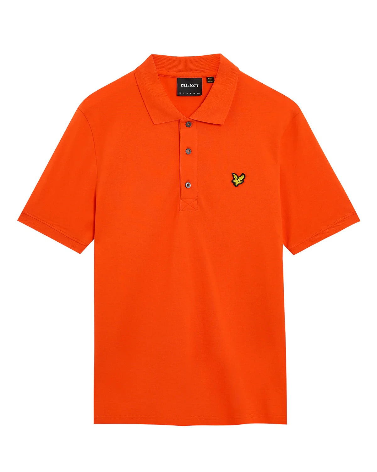Plain Polo Shirt Tangerine Tango