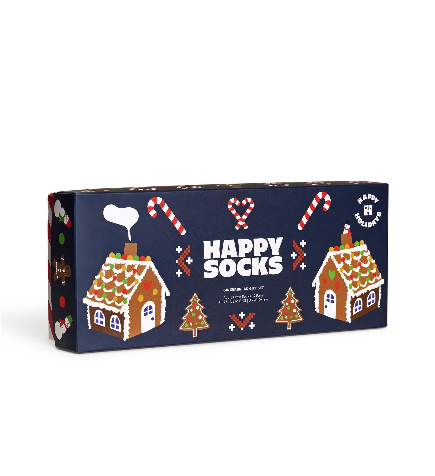 4-Pack Gingerbread Socks Gift Set Navy